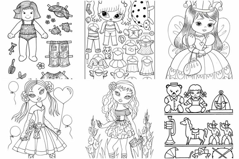 coloringpages Dolls coloring pages