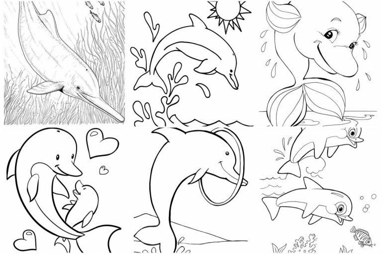 coloringpages Dolphins coloring pages