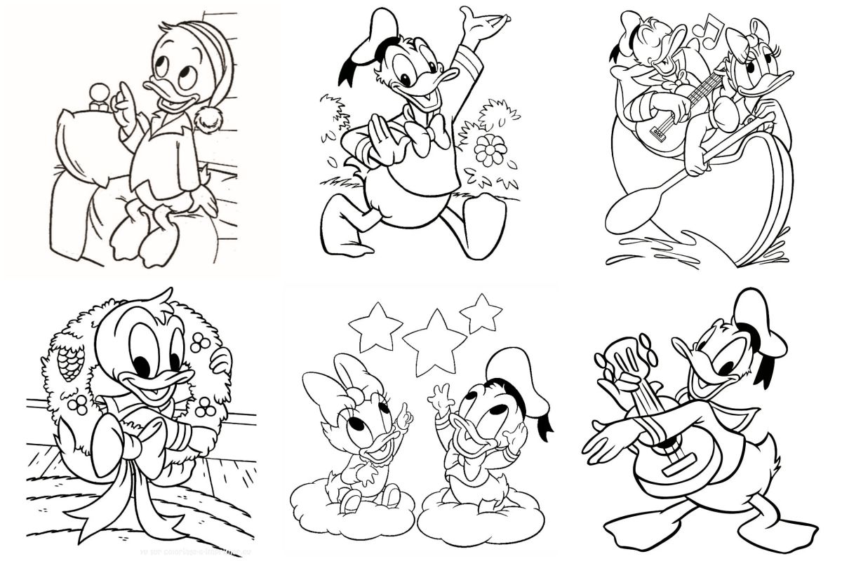 Donald coloring pages