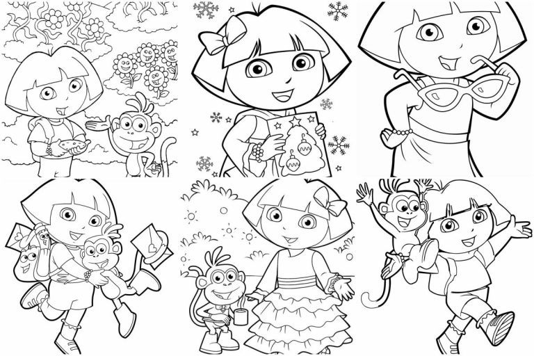 coloringpages Dora the Explorer coloring pages