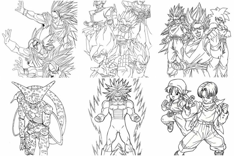 coloringpages Dragon Ball Z coloring pages