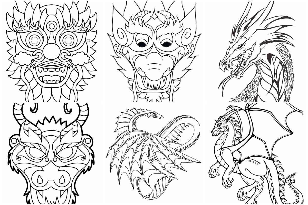 coloringpages Dragon coloring pages