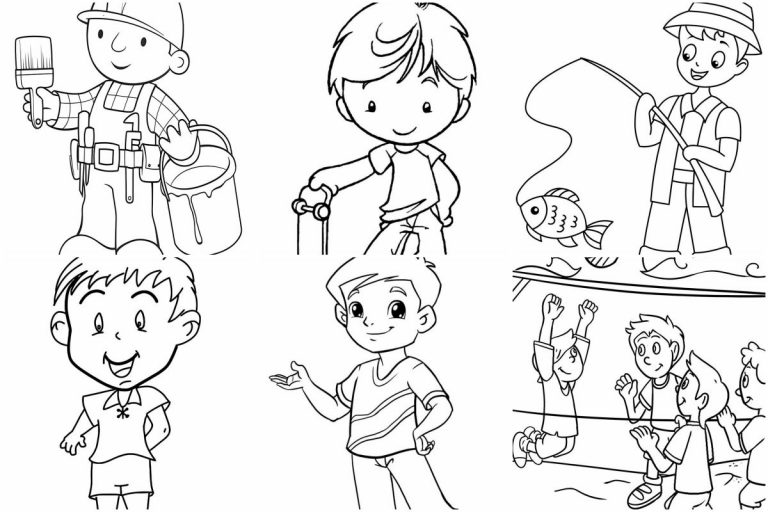 coloringpages Drawing for boys to color coloring pages