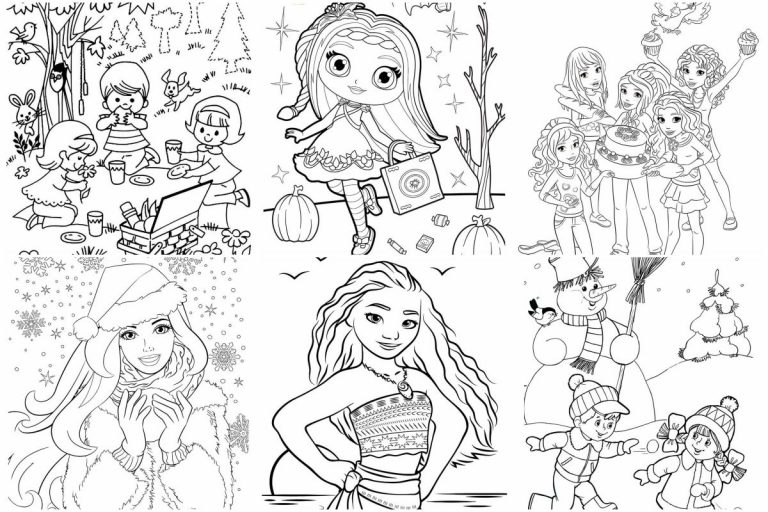 coloringpages Drawing for girls to color coloring pages