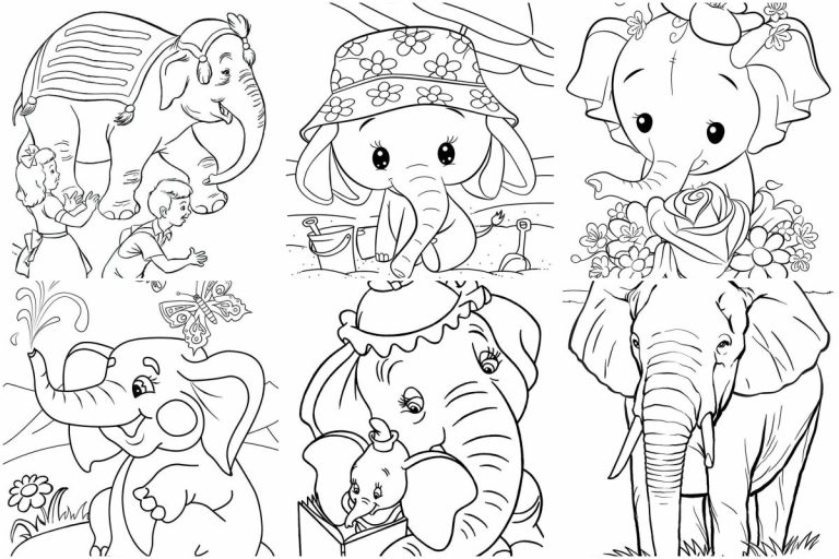 coloringpages Elephant coloring pages