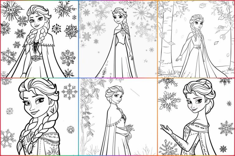 coloringpages Elsa coloring pages