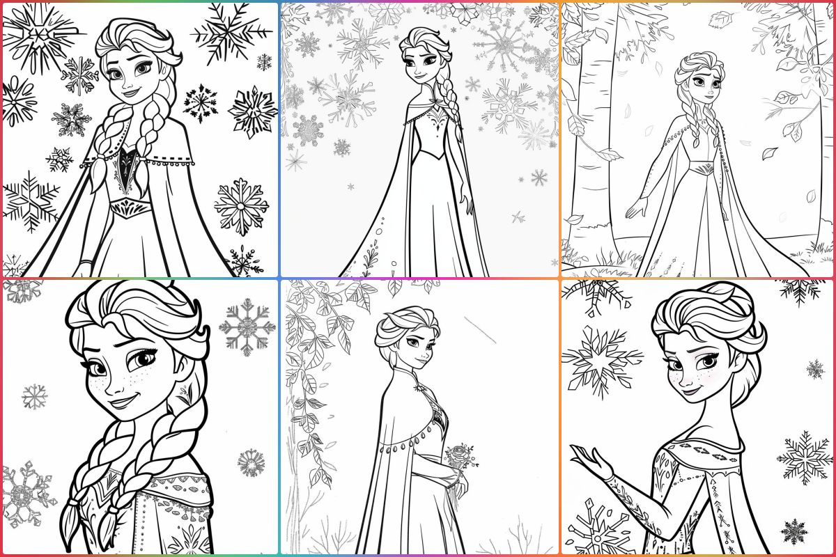 Elsa coloring pages