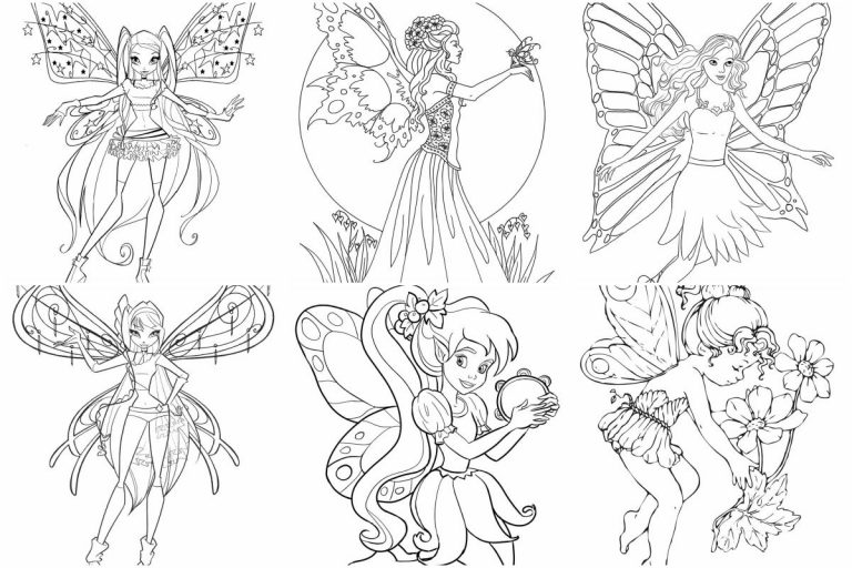 coloringpages Fairies coloring pages