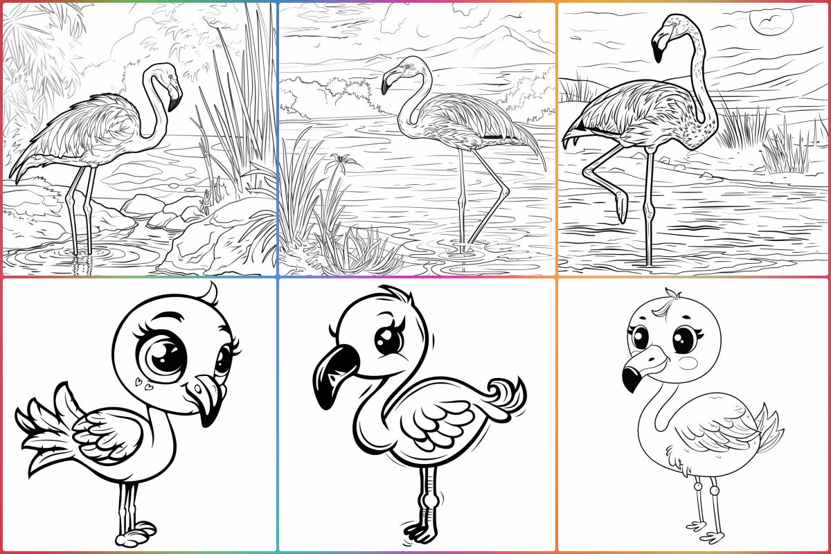 coloringpages Flamingo Coloring Pages