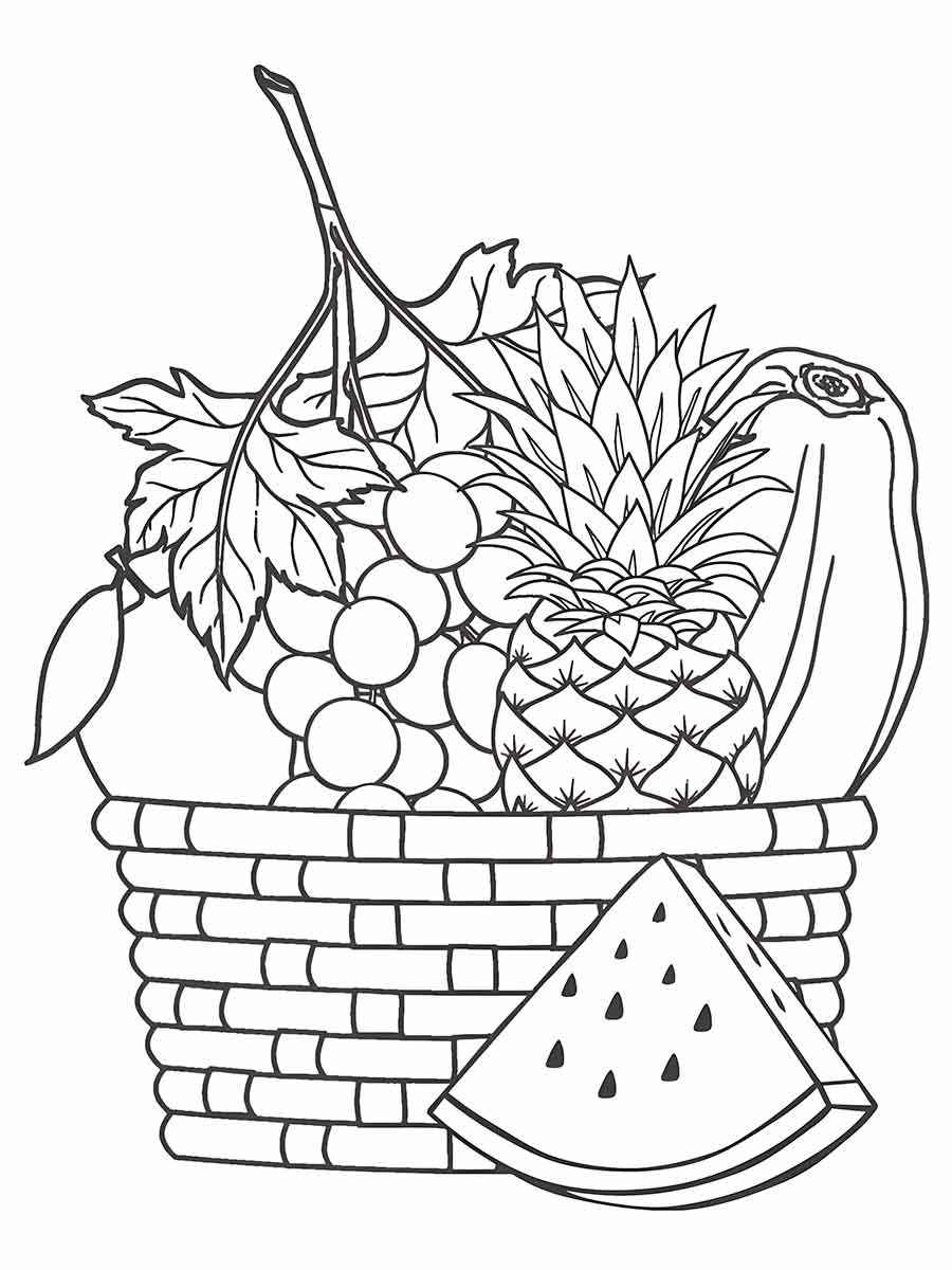 coloringpages Fruits coloring pages