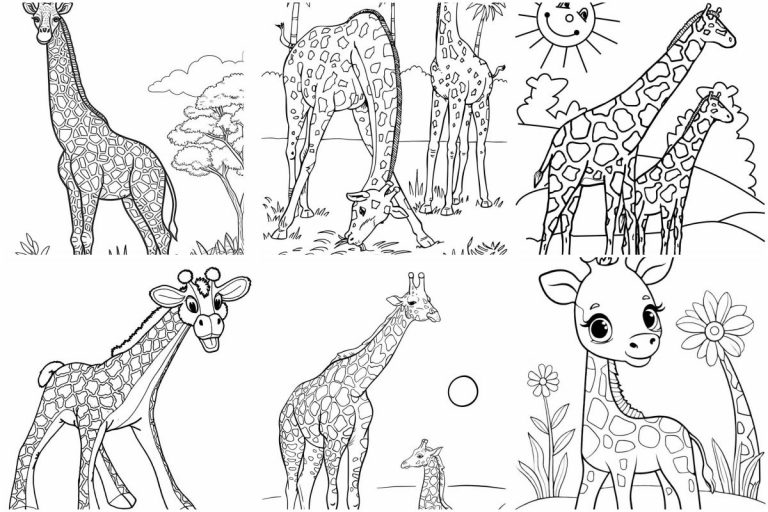 coloringpages Giraffe coloring pages