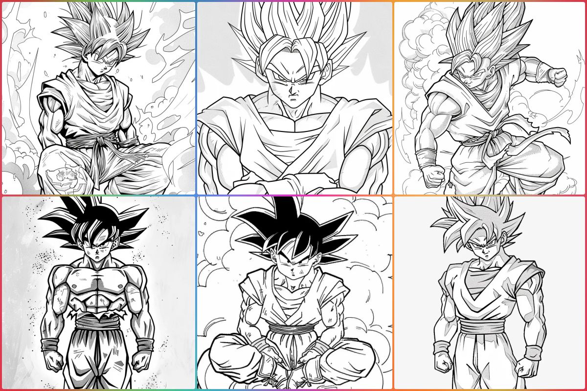 Goku Coloring pages