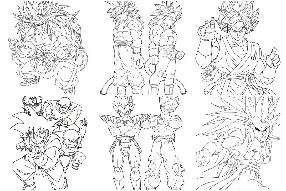 Goku coloring pages