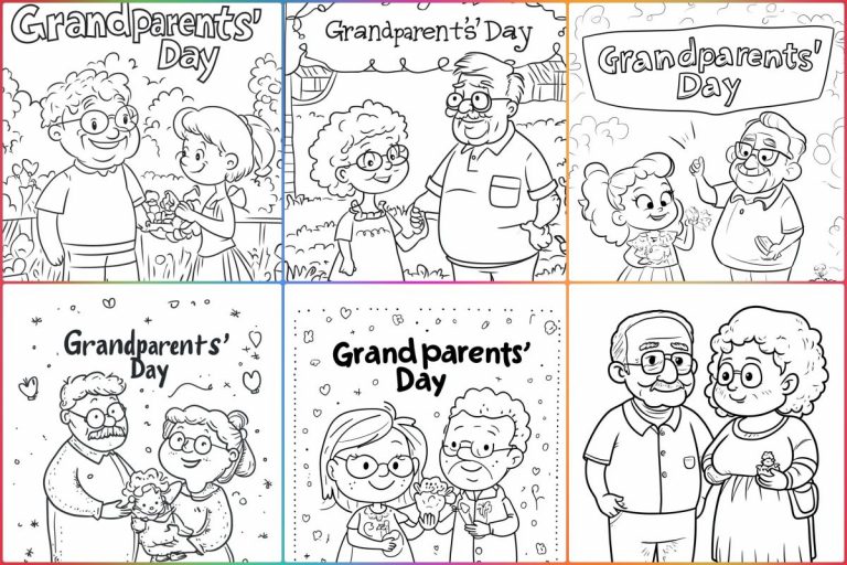 coloringpages Grandparents Day coloring pages