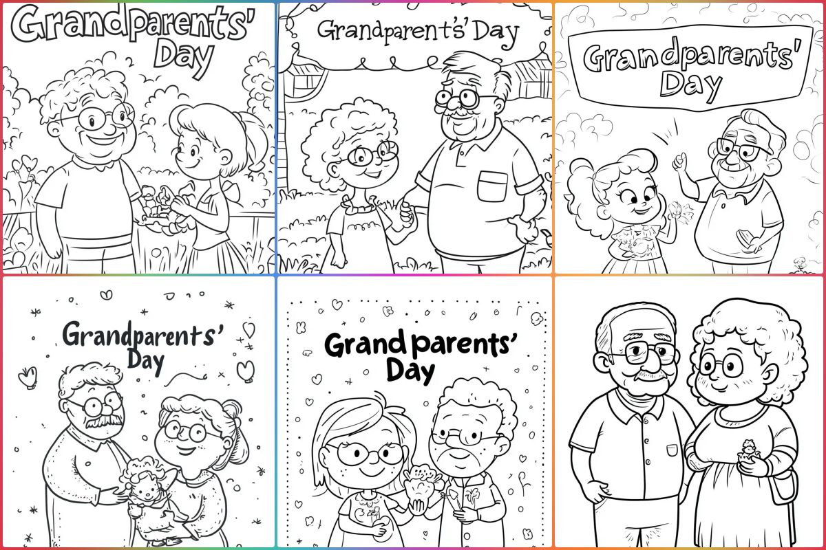 Grandparents Day coloring pages