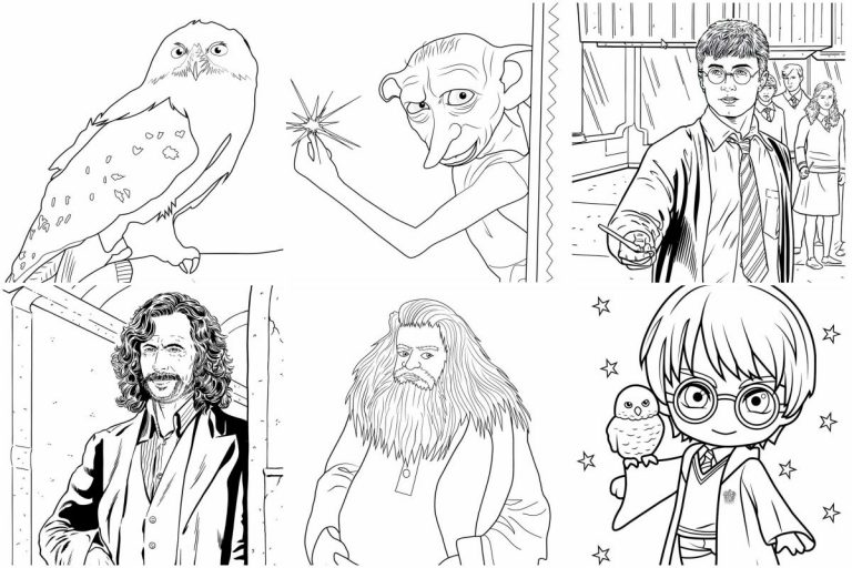 coloringpages Harry Potter coloring pages