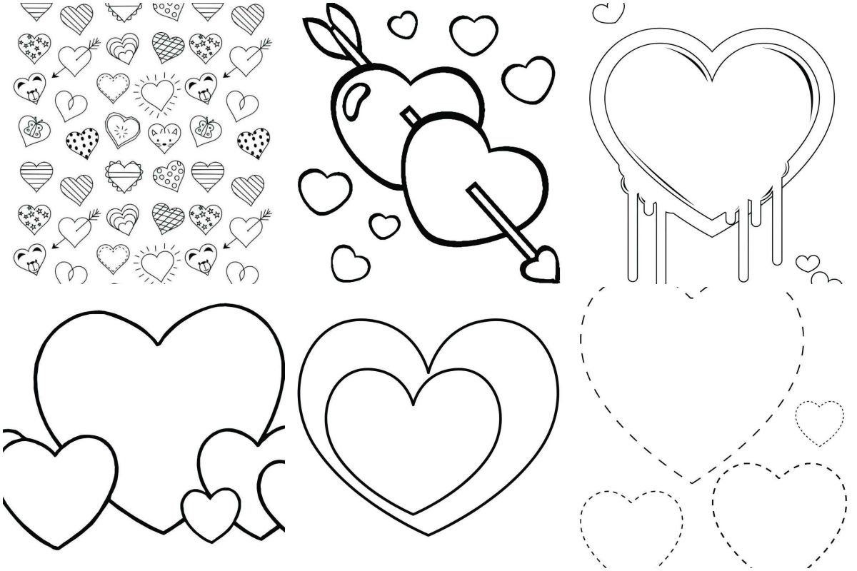 Heart coloring pages