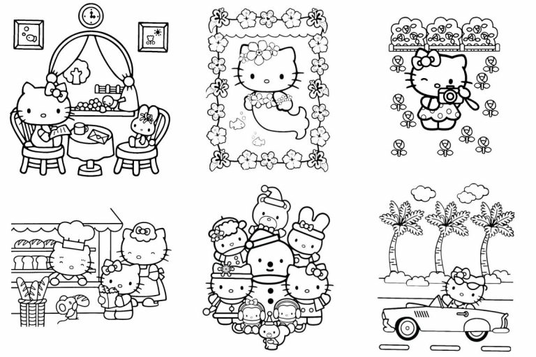 coloringpages Hello Kitty coloring pages