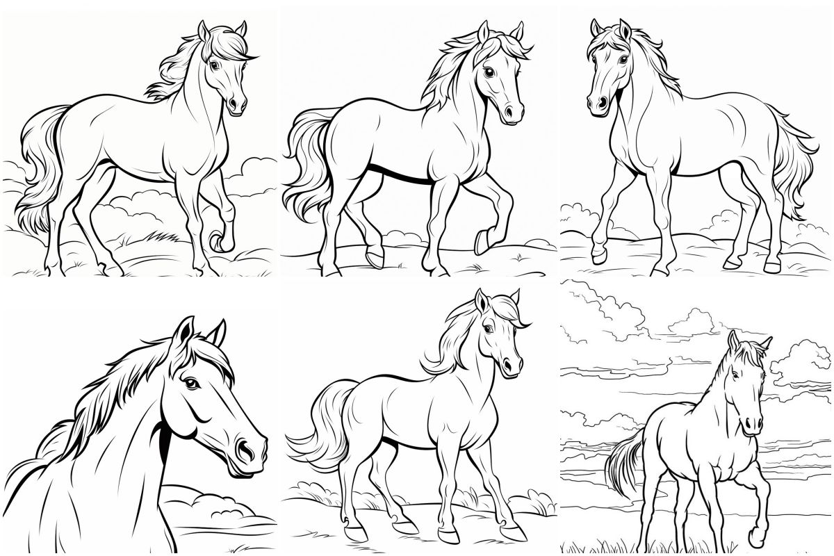 Horse coloring pages