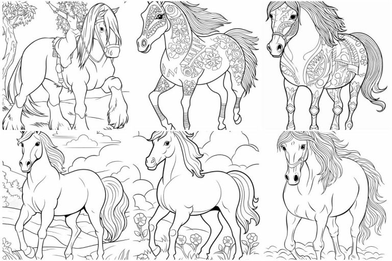 coloringpages Horse coloring pages