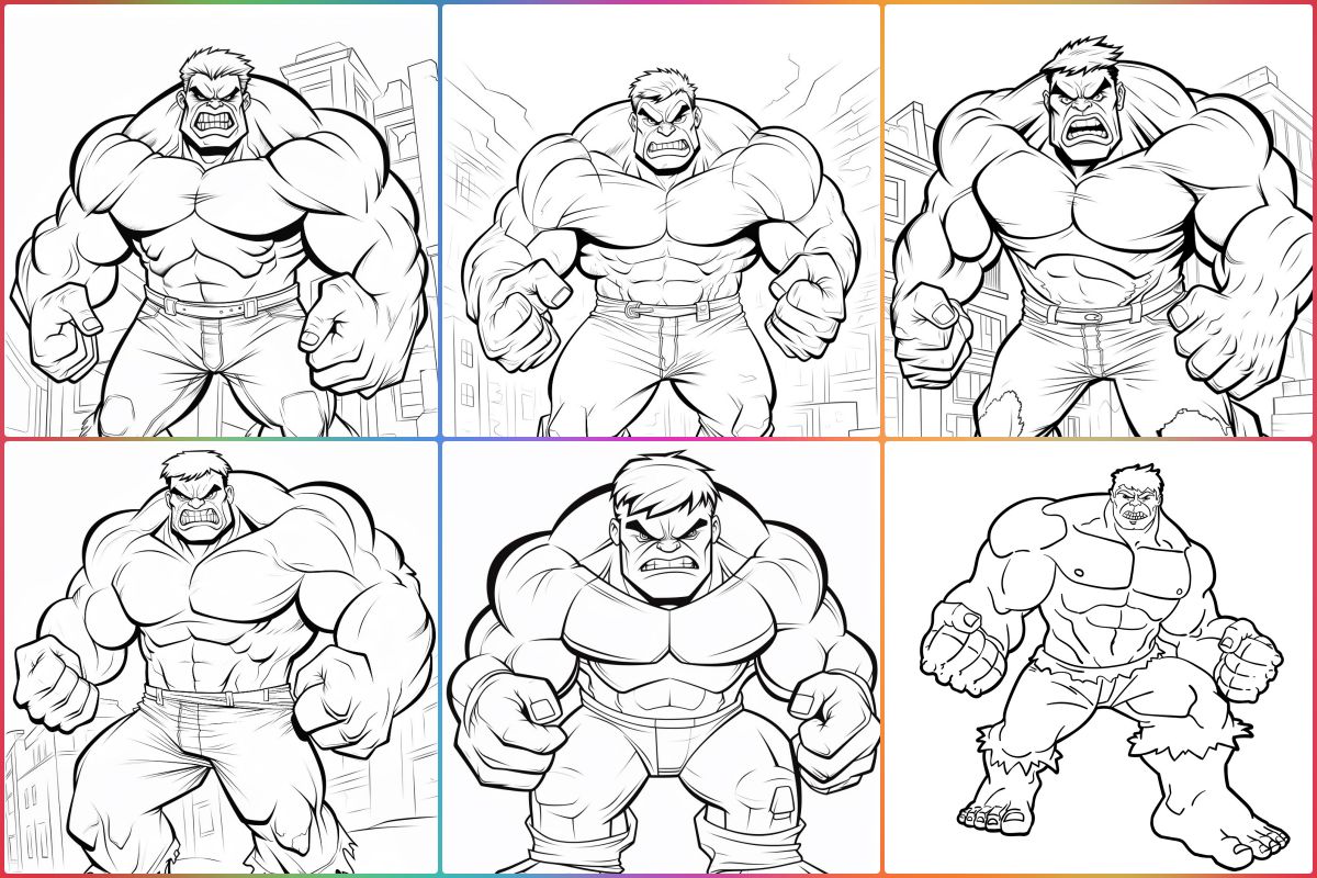 Hulk coloring pages