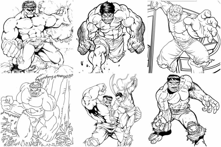 coloringpages Hulk coloring pages