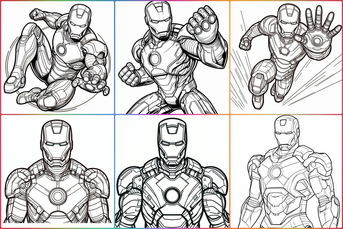 Iron man coloring pages