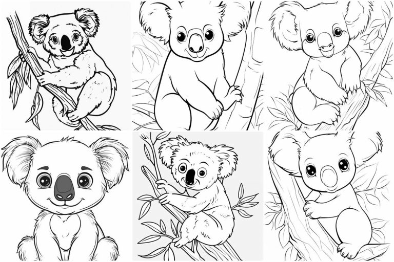 coloringpages Koala coloring pages