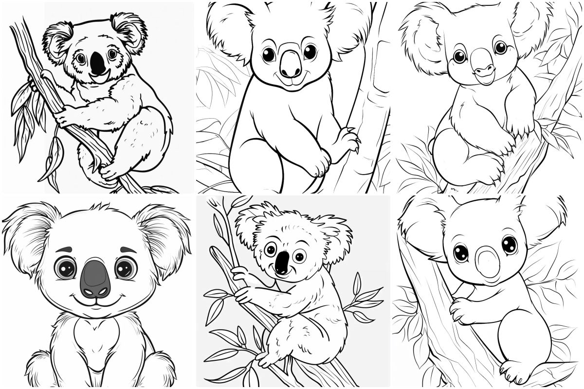 coloringpages Koala coloring pages