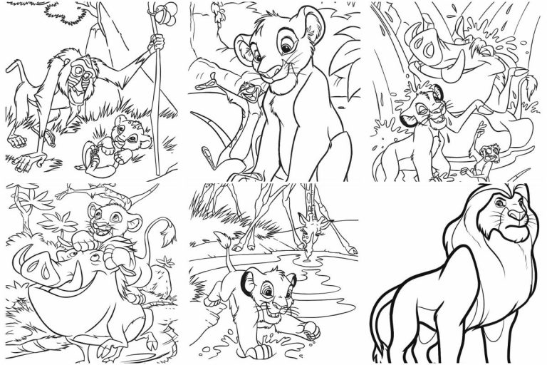 coloringpages Lion king coloring pages