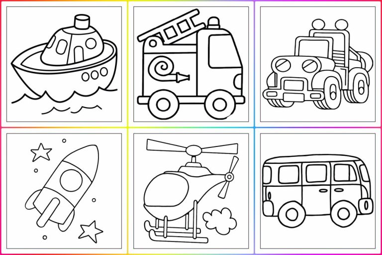 coloringpages Means of tranport coloring pages