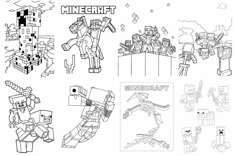 coloringpages Minecraft coloring pages