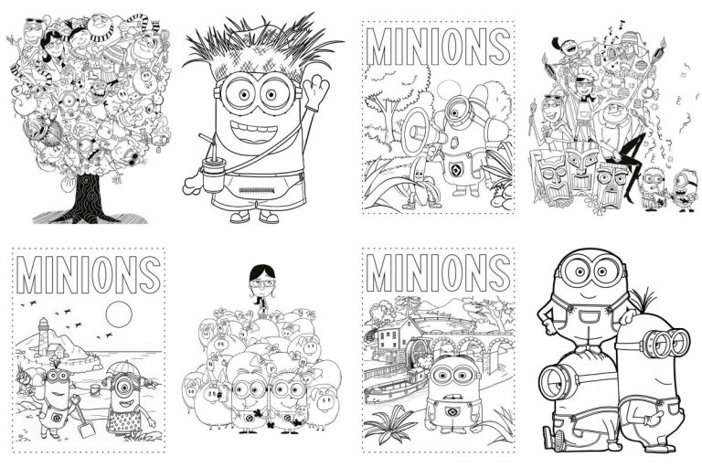 coloringpages Minions coloring pages