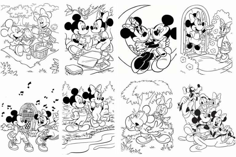 coloringpages Minnie coloring pages