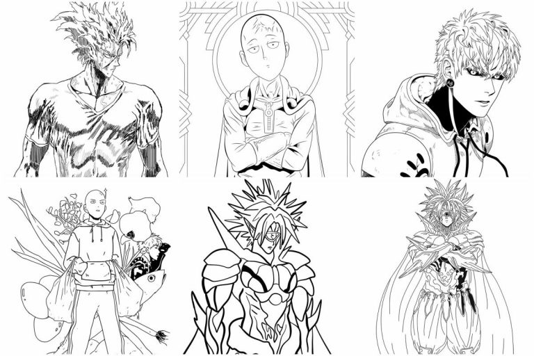 coloringpages One Punch Man coloring pages