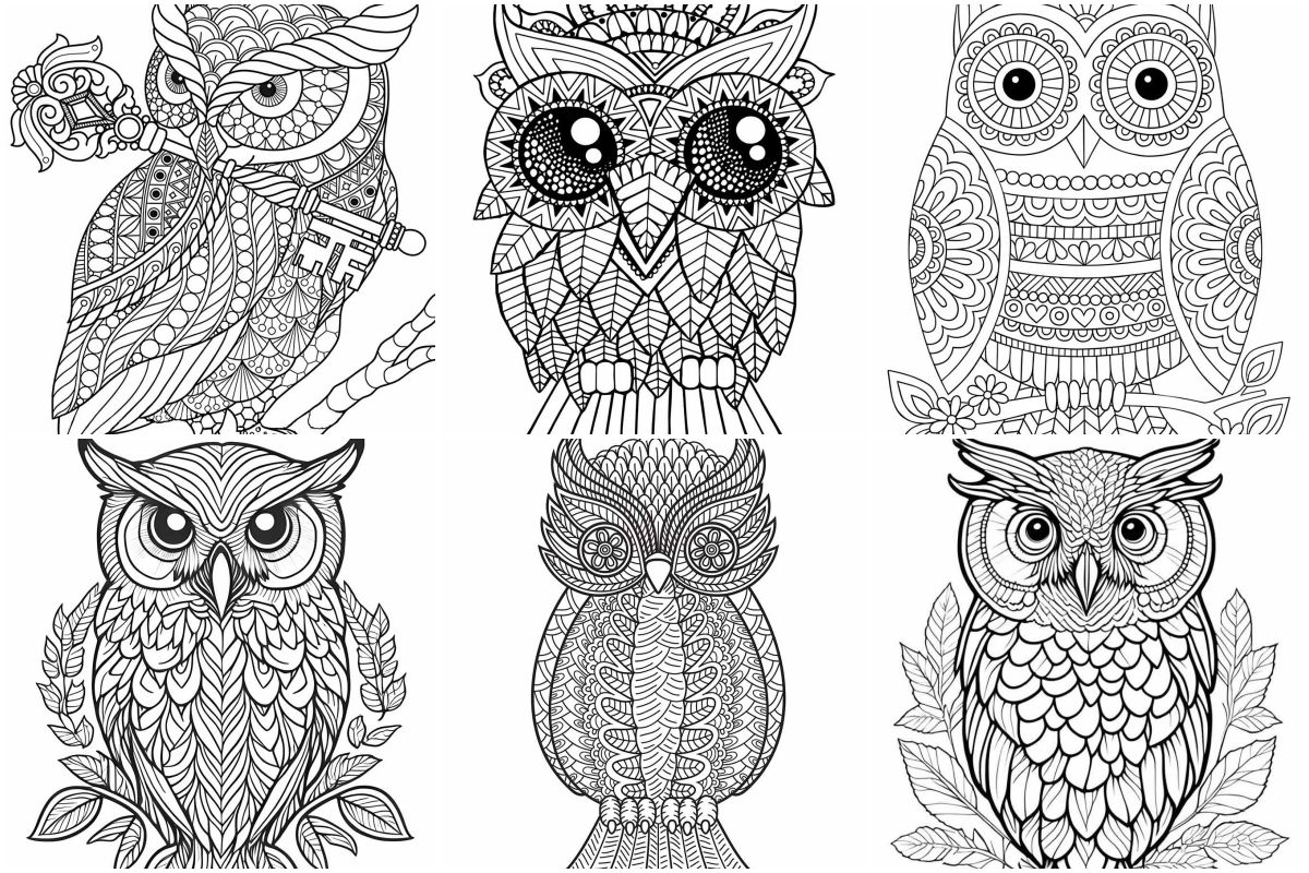 coloringpages Owls coloring pages