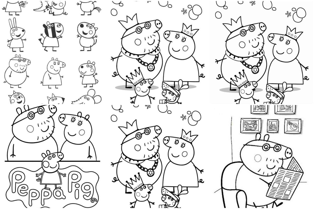 coloringpages Peppa pig coloring pages