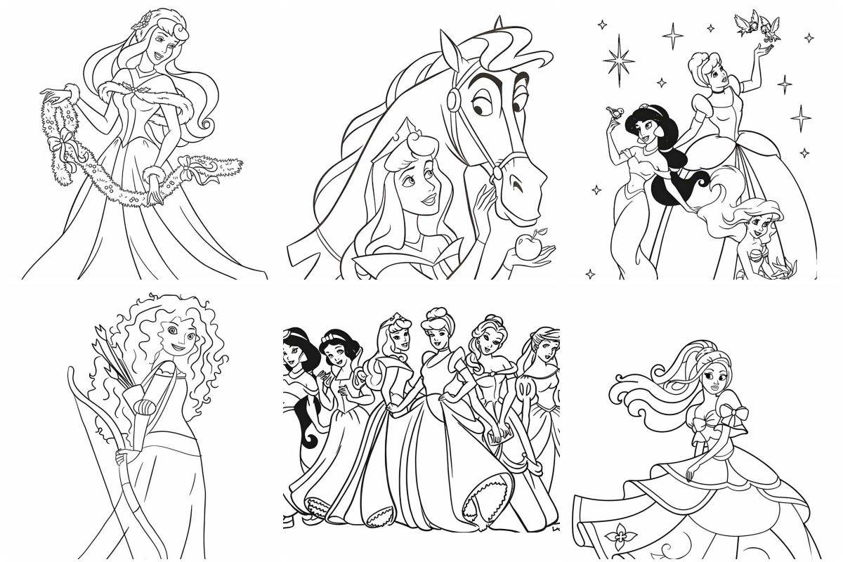 coloringpages Princesses coloring pages