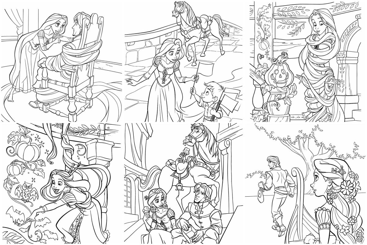 coloringpages Rapunzel coloring pages