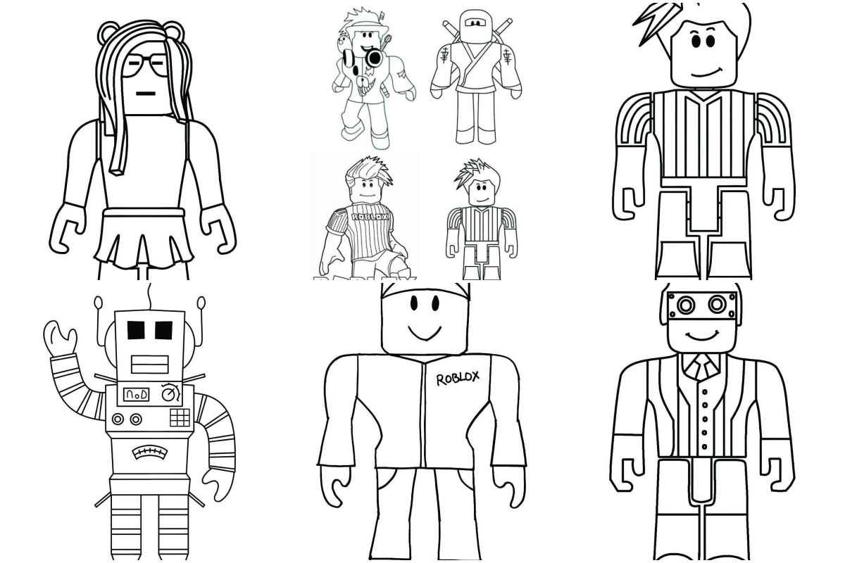 coloringpages Roblox coloring pages