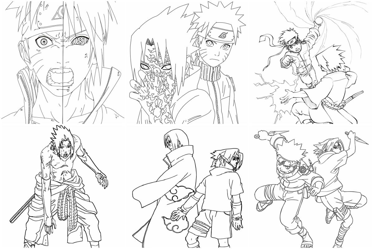 coloringpages Sasuke coloring pages