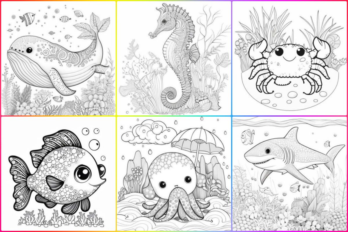 coloringpages Sea Animals coloring pages