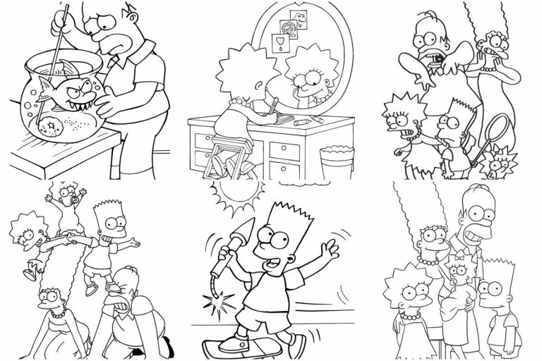 coloringpages Simpsons coloring pages