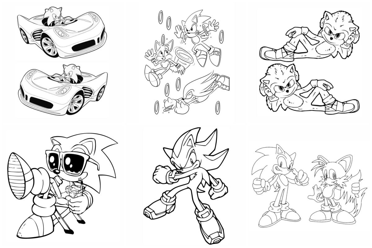 coloringpages Sonic coloring pages