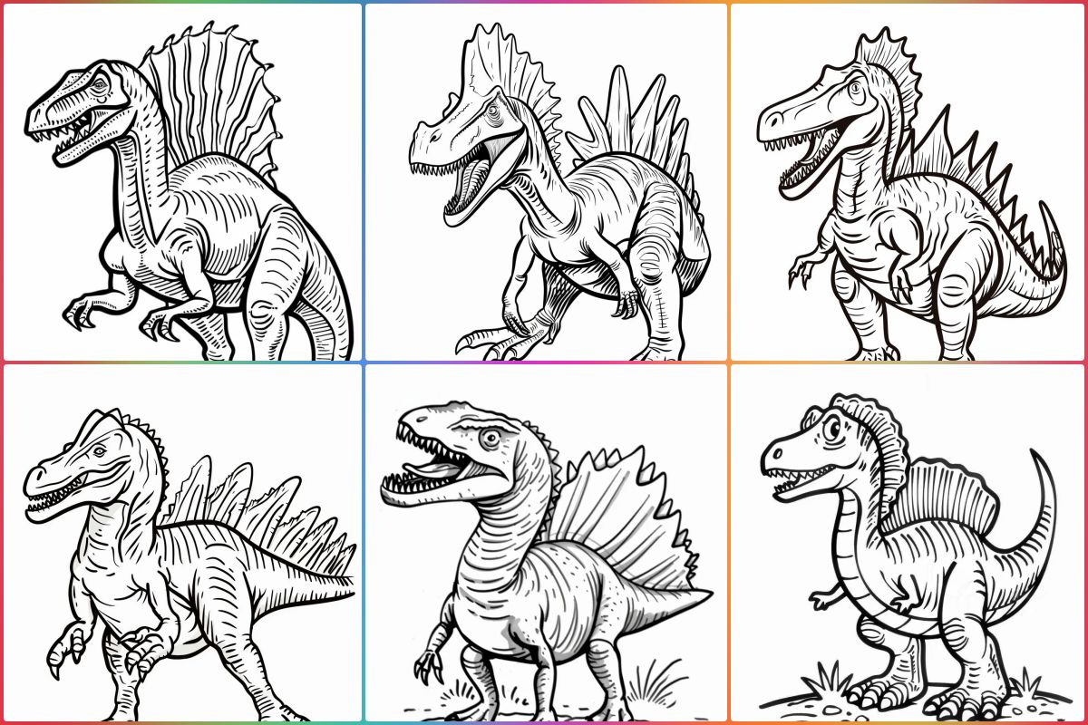 coloringpages Spinosaurus coloring pages