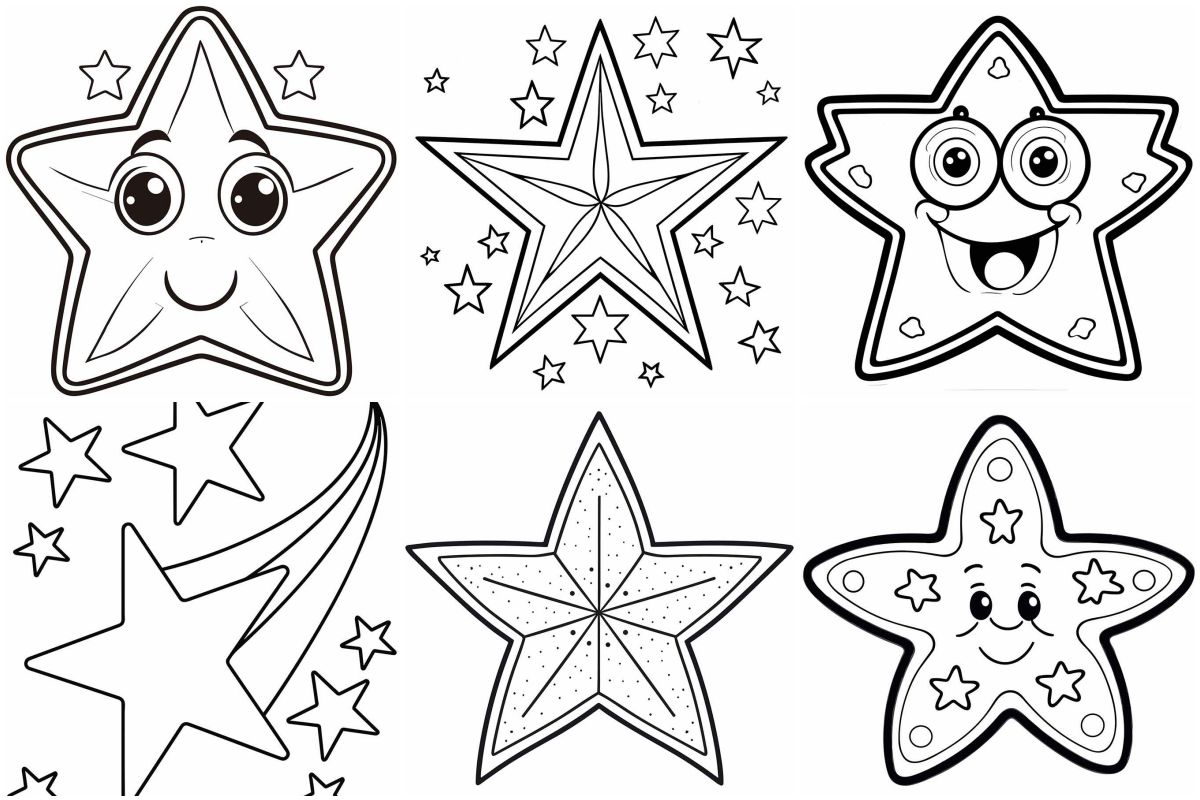 coloringpages Stars coloring pages