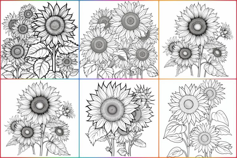 coloringpages Sunflower Coloring Pages