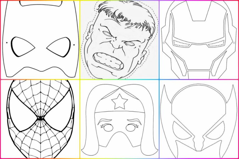 coloringpages Super Heroes Mask coloring pages