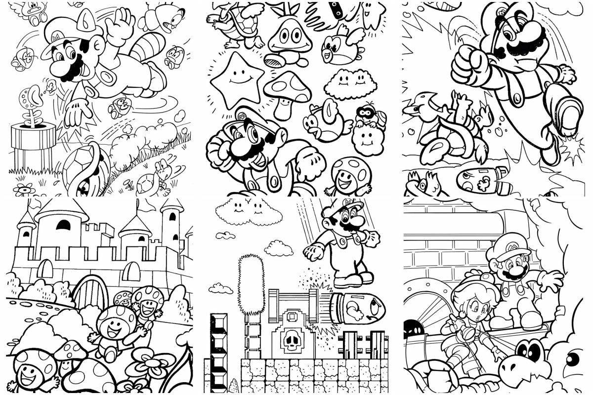 Super Mario Bros coloring pages