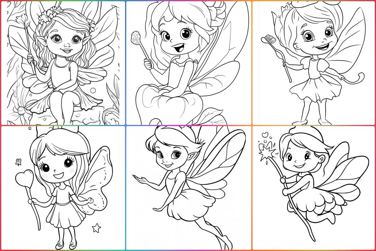 coloringpages Tooth Fairy Coloring Pages